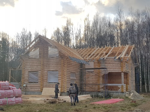 Установка стропильной системы в Могилеве