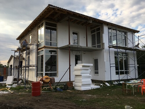 Утепление пенопластом наружных стен в Могилеве