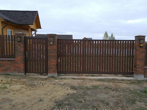 Забор из металлоштакетника в Могилеве